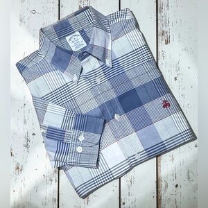 Brooks Brothers Regent Oxford Cloth Button Down OCBD M Preppy Y2K Business Plaid